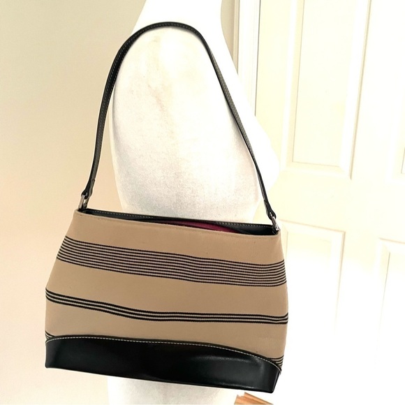 Vintage Kate Spade Shoulder Bag – Retired Beige & Black Classic 🖤✨ - Picture 2 of 16